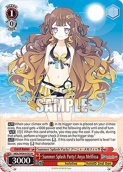 Summer Splash Party! Anya Melfissa - hololive production Summer Collection Premium Booster (HOL)