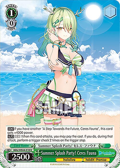 Summer Splash Party! Ceres Fauna - hololive production Summer Collection Premium Booster (HOL)