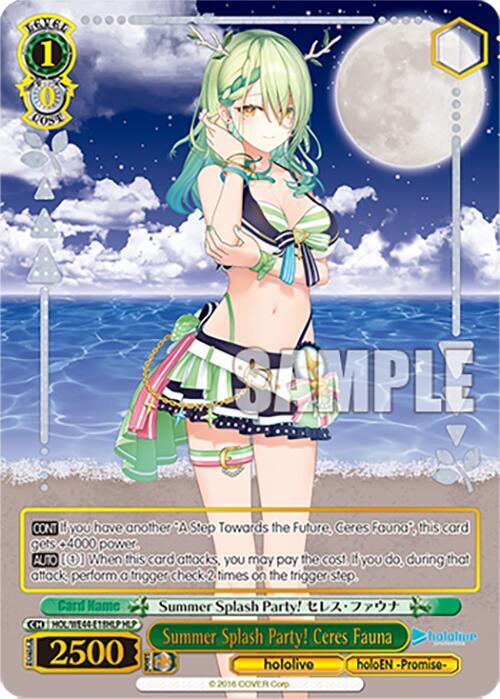 Summer Splash Party! Ceres Fauna (HLP) - hololive production Summer Collection Premium Booster (HOL)