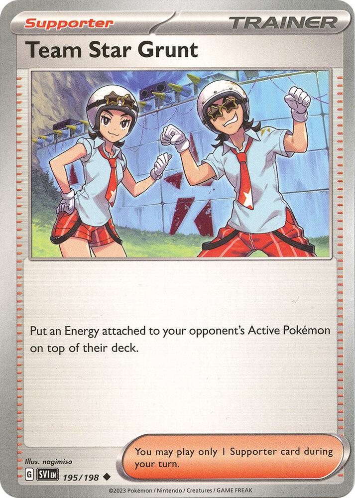 Team Star Grunt - 195/198 - SV01: Scarlet & Violet Base Set (SV1)