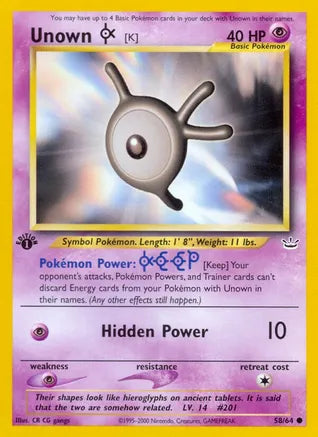 Unown [K] - Neo Revelation (N3)