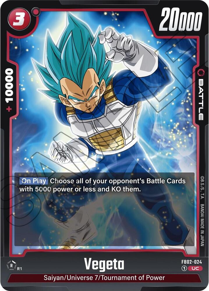 Vegeta - FB02-024 - Blazing Aura (FB02)