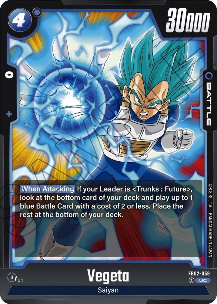 Vegeta - FB02-059 - Blazing Aura (FB02)