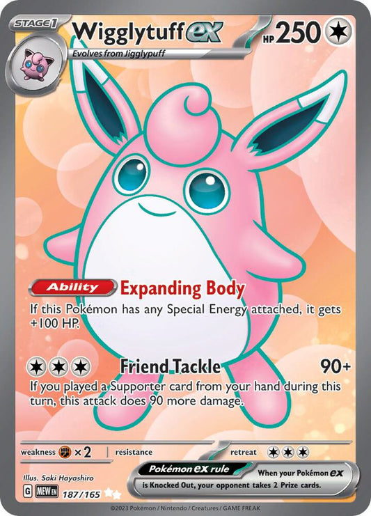 Wigglytuff ex - 187/165 - SV: Scarlet & Violet 151 (MEW)