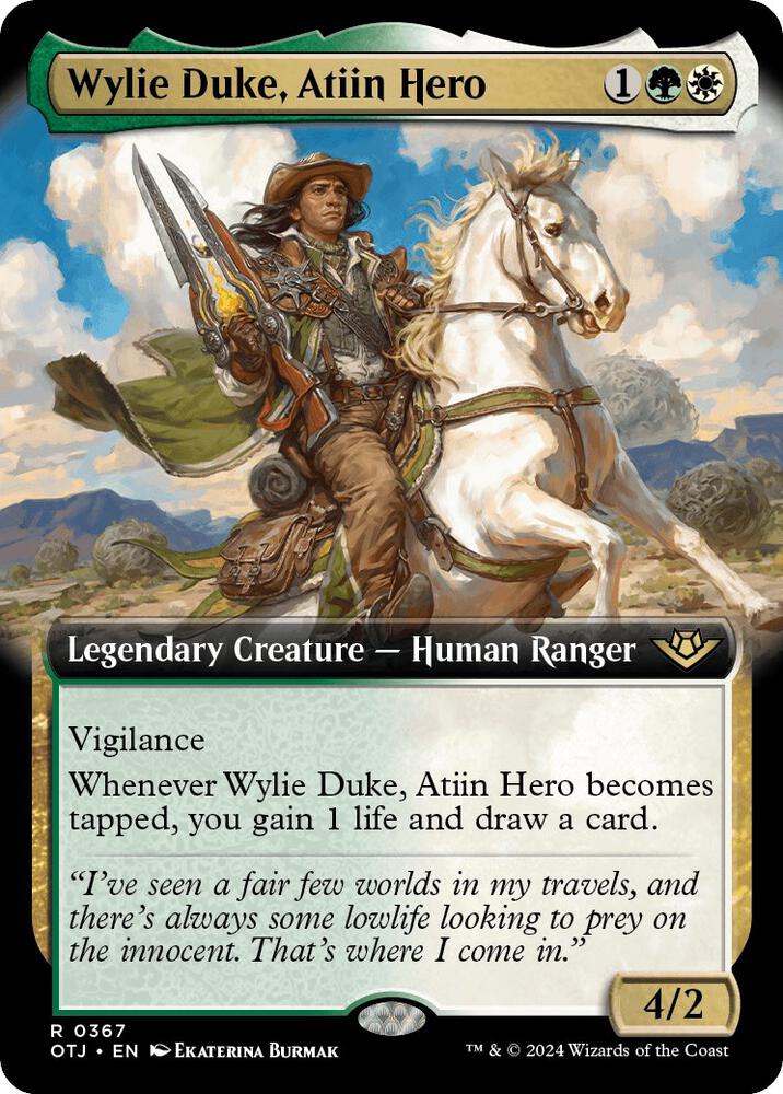 Wylie Duke, Atiin Hero (Extended Art) - Outlaws of Thunder Junction (OTJ)