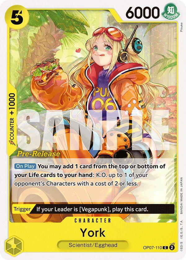 York - 500 Years in the Future Pre-Release Cards (OP07 PRE)