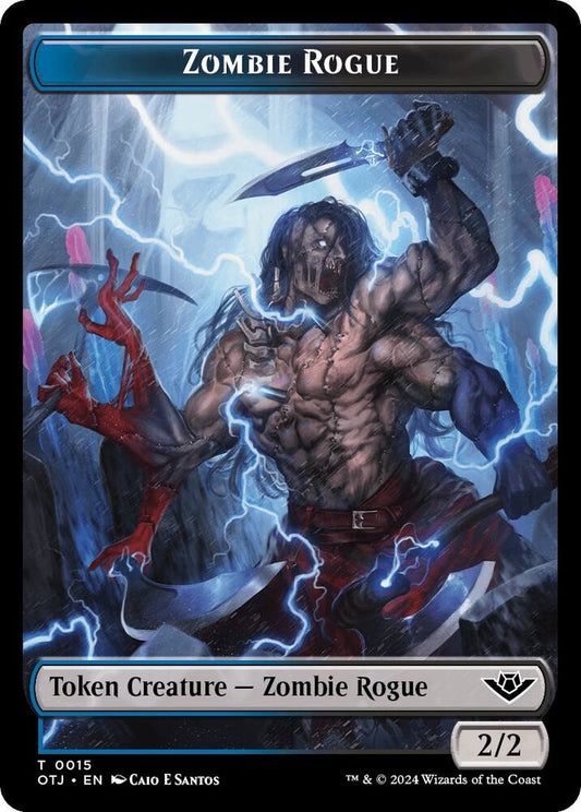 Zombie Rogue Token - Outlaws of Thunder Junction (OTJ)