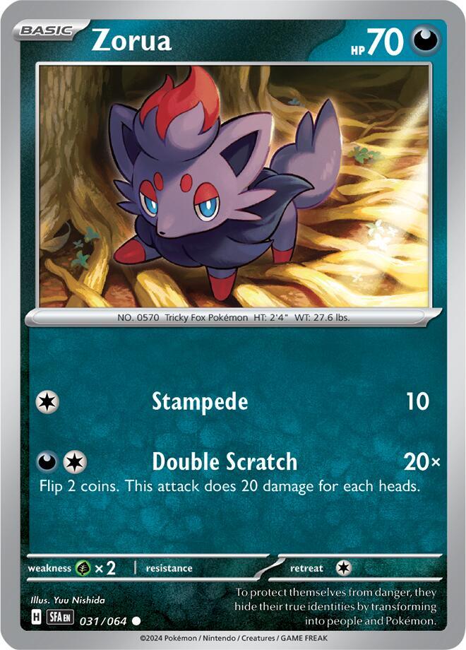 Zorua - 031/064 - SV: Shrouded Fable (SFA)